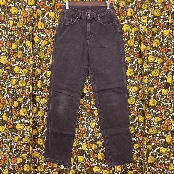 Lee Denim - Vintage Riveted Lee 90s Grunge Brown High Rise Jeans Size 26